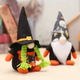 Halloween Decorations Faceless Doll With LED Lights Non-woven Ghost Forest Man Couple Doll Gandalf Ornaments