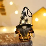 Halloween Decorations Faceless Doll With LED Lights Non-woven Forest Man Doll Gandalf Ornaments