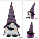 Halloween Decorations Faceless Gnomies With Lights Pumpkin Bat Skull Gandalf Ornaments
