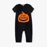 Halloween Orange One Piece Baby Bodysuit My First Halloween Ghost Face Pumpkin Jumpsuit