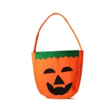 Halloween Colorful Cartoon Candy Holder Buckets For Kids Ghost Face Pumpkin Candy Bags