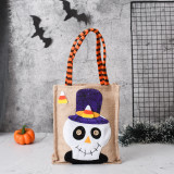 Halloween Colorful Cartoon Candy Holder Buckets For Kids Pumpkin Skull Evil Cat Square Candy Bags