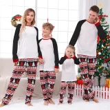 Christmas Matching Family Pajamas Black and Seamless Tree Personalized Custom Design Christmas Pajamas Set With Dog Cloth