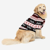 Christmas Matching Family Pajamas Black and Reindeer Seamless Personalized Custom Design Christmas Pajamas Set With Dog Cloth