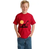 Halloween Black Toddler Little Boy&Girl Moon Dinosaur Pumpkin Short Sleeve T-shirts