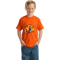 Halloween Orange Toddler Little Boy&Girl Flying Unicorn Witch Short Sleeve T-shirts
