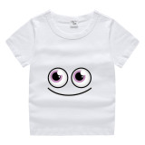 Halloween Orange Toddler Little Boy&Girl Smile Big Eyes Short Sleeve T-shirts