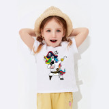Halloween Gray Toddler Little Boy&Girl Rock Pirate Unicorn Short Sleeve T-shirts