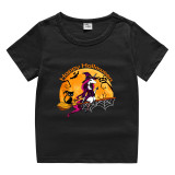 Halloween Orange Toddler Little Boy&Girl Flying Unicorn Witch Short Sleeve T-shirts