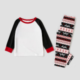 Christmas Matching Family Pajamas Black and Reindeer Personalized Custom Design Christmas Pajamas Set With Dog Cloth