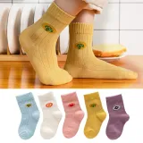 Baby Toddler 5PCS Cartoon Printed Warm Soft Cotton Socks