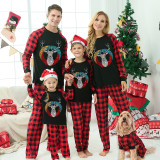 Christmas Family Matching Pajamas 3 Colors Diamonds Bling Deer Christmas Matching Pajamas Set