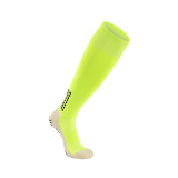 Men Adult Socks Pure Color Antiskid Glue Dispensing Football Training Sport Socks