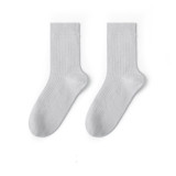 Men Adult Socks Pure Color Sweat Absorbing Pure Cotton Socks