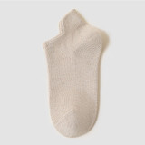 Women Adult Socks Pure Color Pure Cotton Breathable Casual Boat Socks