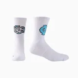 Men Adult Socks Pure Color Printed Basketball Training Sport Socks