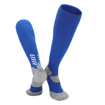 Men Adult Football Socks Pure Color Non-slip Thickening Towel Bottom Athletic Stockings