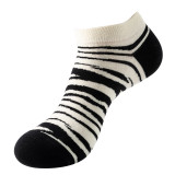 Women Adult Socks 7 Pair of Zebra Stripes Shark Soft Warm Boat Socks
