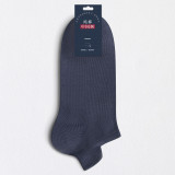 Men Adult Socks Breathable Pure Color Warm Cotton Boat Socks
