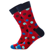 Men Adult Socks Multicolor Dot Hip Hop Cotton Socks