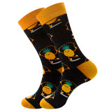 Women Adult Socks Fruits Series Banana Watermelon Casual Mid Tube Socks
