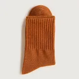 Men Adult Socks Breathable Pure Color Warm Pure Cotton Sport Socks