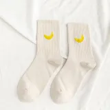 Women Adult Fruit Pile Socks Candy Color Cartoon Casual Socks