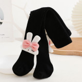 Baby Toddler Girls Cartoon Rabbit with Bowknot Pantyhose Cotton Warm Leggings Stockings