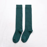 Women Adult Socks Pure Color Stockings Over the Knee Casual Socks
