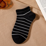 Women Adult Socks Stripe Breathable Sports Boat Socks