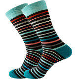 Women Adult Socks Pure Color Pinstripe Cotton Breathable Casual Rib Socks