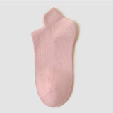 Women Adult Socks Pure Color Pure Cotton Breathable Casual Boat Socks