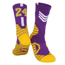 Men Adult Socks Number Letter Warm Basketball Cotton Socks