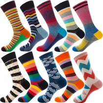 Women Adult Socks Ten Colors Stripe Series Soft Casual Socks