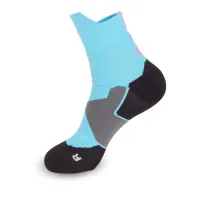 Men Adult Athletic Socks Color Matching Towel Bottom Basketball Running Stockings