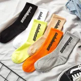 Men Adult Socks Printed Calabasas Letter Cotton Socks