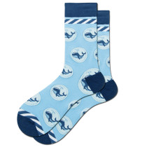 Women Adult Socks Dolphin Stripe Lighthouse Printed Casual Tube Socks