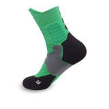 Men Adult Athletic Socks Color Matching Towel Bottom Basketball Running Stockings