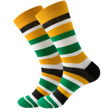 Women Adult Socks Irregular Stripe Breathable Personality Casual Socks