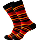 Women Adult Socks Pure Color Pinstripe Cotton Breathable Casual Rib Socks