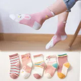 Baby Toddler 5PCS Cartoon Printed Warm Soft Cotton Socks