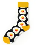 Women Adult Socks Funny Cartoon Avocado Zebra Stripes Apple Colorful Casual Socks