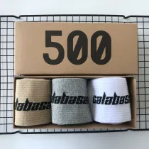 3PCS Men Adult Socks Printed Calabasas Letter Cotton Socks