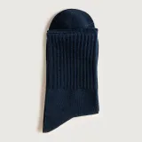 Men Adult Socks Breathable Pure Color Warm Pure Cotton Sport Socks