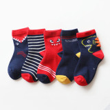 Baby Toddler 5PCS Cartoon Animal Printed Cotton Socks