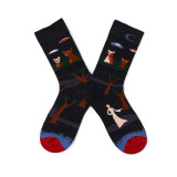 Women Adult Socks Fashion Dynamic Colorful AB Cotton Socks