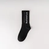 Men Adult Socks Pure Color Printed STURRUPN Sport Cotton Socks