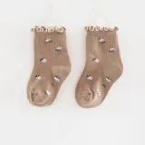 Toddler Kids Printed Agaric Edge Soft Warm Socks