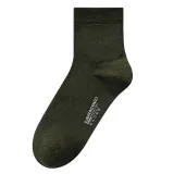 Men Adult Socks Pure Color Retro Antibacterial Pure Cotton Athletic Socks