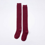 Women Adult Socks Pure Color Stockings Over the Knee Casual Socks